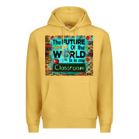 Antique Gold the future of the world is in my classroom mousepad Premium Hoodie - BarkalooDesign