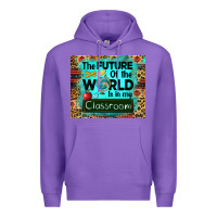 Purple the future of the world is in my classroom mousepad Premium Hoodie - BarkalooDesign