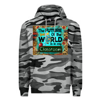 Slate Camo the future of the world is in my classroom mousepad Premium Hoodie - BarkalooDesign