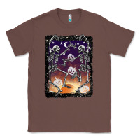 Chestnut halloween dancing skeletons stars Classic Tee - BarkalooDesign