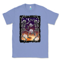Colony Blue halloween dancing skeletons stars Classic Tee - BarkalooDesign