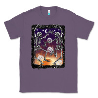 Lavender halloween dancing skeletons stars Classic Tee - BarkalooDesign