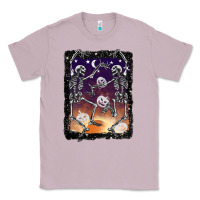 Lilac halloween dancing skeletons stars Classic Tee - BarkalooDesign