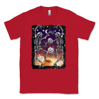 Red halloween dancing skeletons stars Classic Tee - BarkalooDesign
