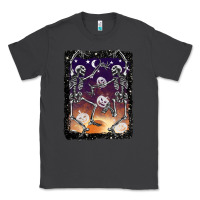 Smoke halloween dancing skeletons stars Classic Tee - BarkalooDesign