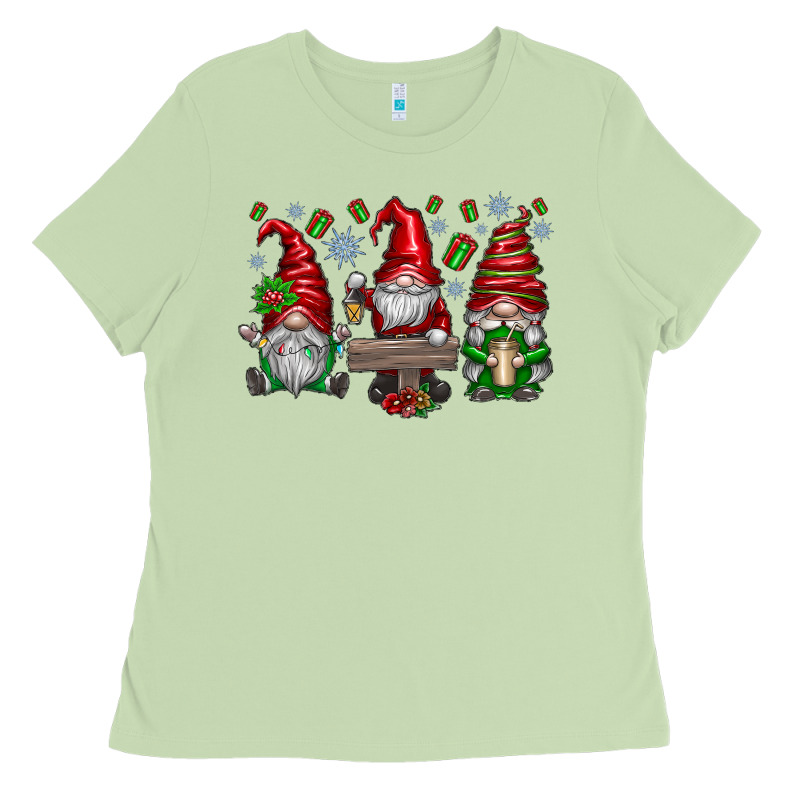 Christmas Gnomes Celebration Ladies Tee by CowhideDigitalArt | Teevron