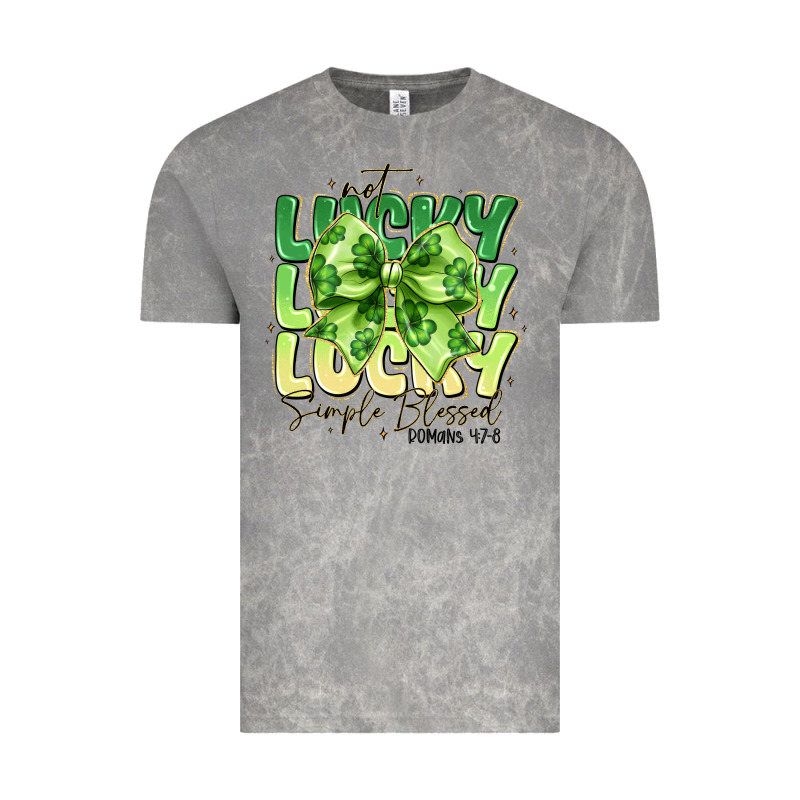 Not Lucky Simply Blessed Vintage Tee by CowhideDigitalArt | Teevron