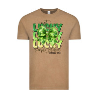 Vintage Coffee Not Lucky Simply Blessed Vintage Tee - CowhideDigitalArt