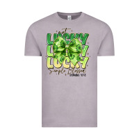 Vintage Zinc Not Lucky Simply Blessed Vintage Tee - CowhideDigitalArt