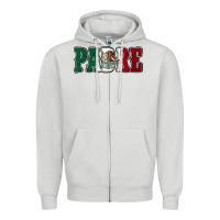 Dove Grey Mexican Flag Padre Zipper Hoodie - Jasminsmagicworld