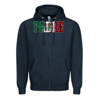 Navy Mexican Flag Padre Zipper Hoodie - Jasminsmagicworld