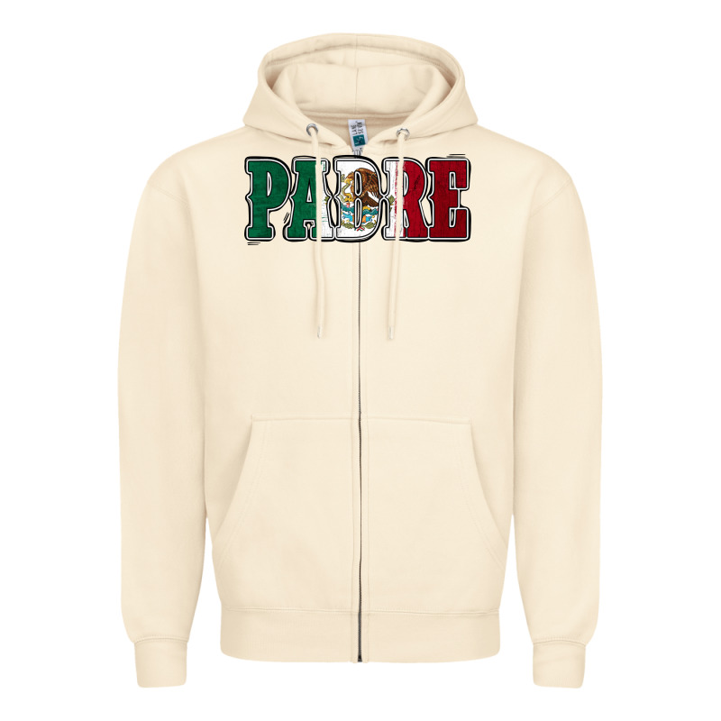 Mexican Flag Padre Zipper Hoodie by Jasminsmagicworld | Teevron