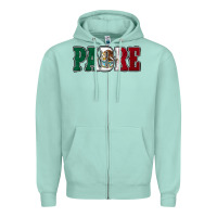 Seafoam Mexican Flag Padre Zipper Hoodie - Jasminsmagicworld