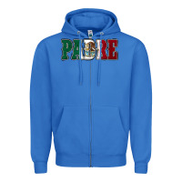 True Royal Mexican Flag Padre Zipper Hoodie - Jasminsmagicworld