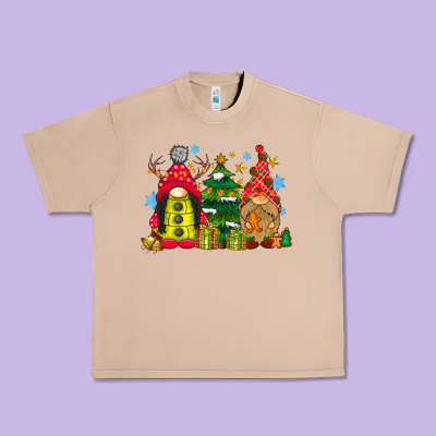 Gnome Christmas Urban Heavy Tee Designed By Cowhidedigitalart