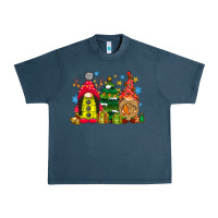 Midnight Navy gnome Christmas Urban Heavy Tee - CowhideDigitalArt