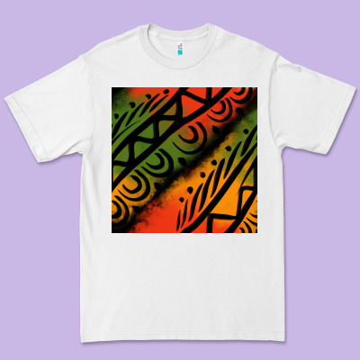 African Tribal Seamless Pattern Premium Tee Designed By Bundleandbundleshop