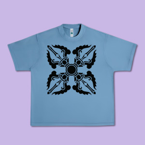 Trippy Psychedelic Rave Sacred Geometry Urban Heavy Tee Designed By Designefamous