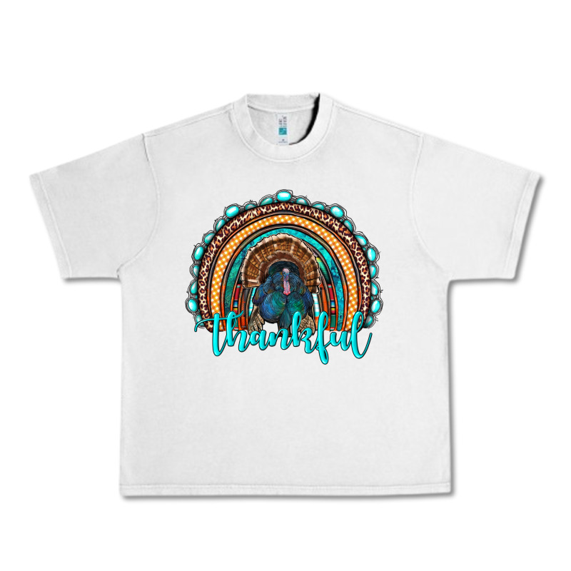 Western Thanksgiving Rainbow With Turkey Urban Heavy Tee by RanaPortraitStore | Teevron