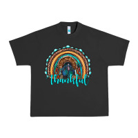 Pigment Black western thanksgiving rainbow with turkey Urban Heavy Tee - RanaPortraitStore