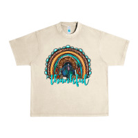Sandshell western thanksgiving rainbow with turkey Urban Heavy Tee - RanaPortraitStore