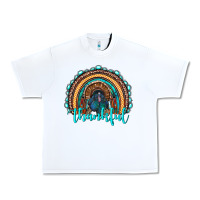 White western thanksgiving rainbow with turkey Urban Heavy Tee - RanaPortraitStore