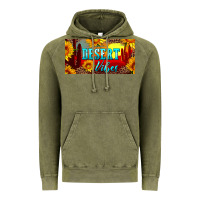 Vintage Olive desert vibes license plate Vintage Hoodie - Artiststas