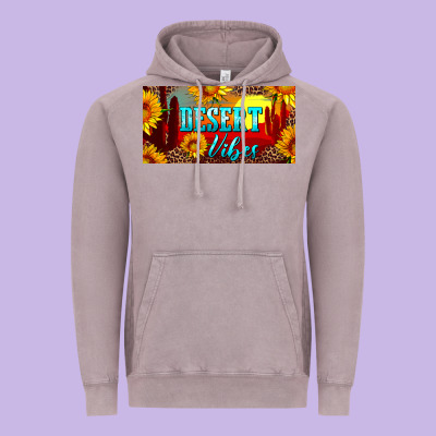 Desert Vibes License Plate Vintage Hoodie Designed By Artiststas