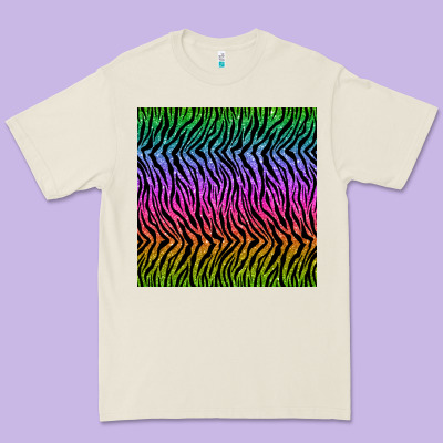 Tiger Glitter Seamless Pattern Premium Tee Designed By Bundleandbundleshop