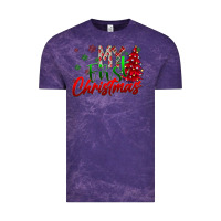 Cloud Purple my first Christmas Vintage Tee - CowhideDigitalArt