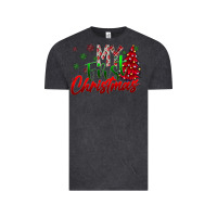 Vintage Black my first Christmas Vintage Tee - CowhideDigitalArt