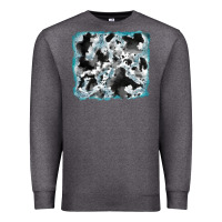 Charcoal Heather cowhide glitter leather background Premium Sweatshirt - RanaPortraitStore