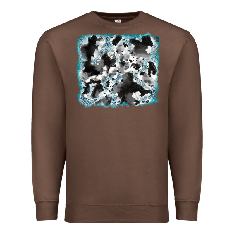 Cowhide Glitter Leather Background Premium Sweatshirt by RanaPortraitStore | Teevron