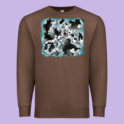 Cowhide Glitter Leather Background Premium Sweatshirt Designed By Ranaportraitstore
