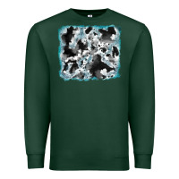 Sports Green cowhide glitter leather background Premium Sweatshirt - RanaPortraitStore