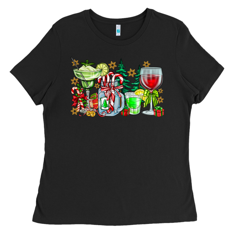 Christmas Tequila Ladies Tee by CowhideDigitalArt | Teevron