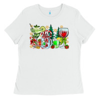 White Christmas tequila Ladies Tee - CowhideDigitalArt