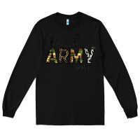 Black proud Army mom Long Sleeve Tee - CowhideDigitalArt
