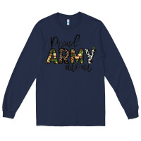Navy proud Army mom Long Sleeve Tee - CowhideDigitalArt