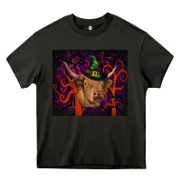 Asphalt halloween glitter highland cow tumbler Heavy Core Tee - RanaPortraitStore