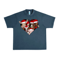 Midnight Navy farm animals christmas Urban Heavy Tee - CowhideDigitalArt