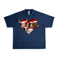 Navy farm animals christmas Urban Heavy Tee - CowhideDigitalArt