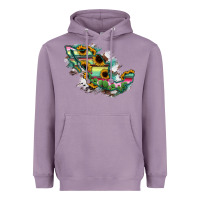 Lavender Guerrero Mexico Sunflower Map Heavyweight Hoodie - RanaPortraitStore