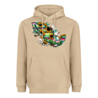 Mushroom Guerrero Mexico Sunflower Map Heavyweight Hoodie - RanaPortraitStore