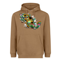 Toasted Coconut Guerrero Mexico Sunflower Map Heavyweight Hoodie - RanaPortraitStore