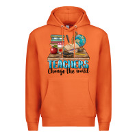 Carrot teachers change the world Premium Hoodie - BarkalooDesign