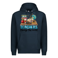 Navy teachers change the world Premium Hoodie - BarkalooDesign