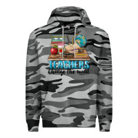Slate Camo teachers change the world Premium Hoodie - BarkalooDesign