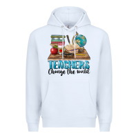 White teachers change the world Premium Hoodie - BarkalooDesign