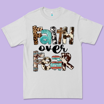 Faith Over Fear Premium Tee Designed By Fadigitalartstudio